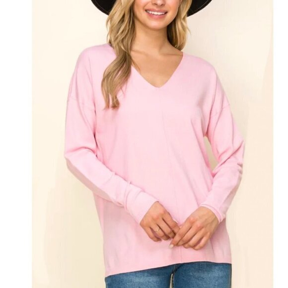 Staccato Kehlani V-Neck Sweater Bright Pink - Picture 11 of 12